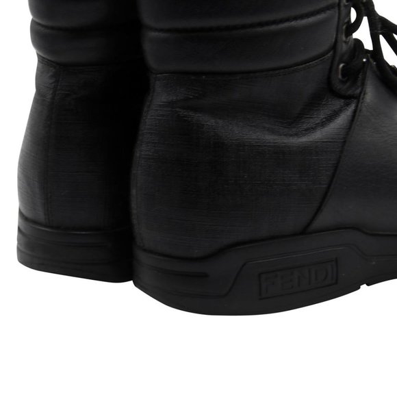 Fendi FF High Top 10 Leather Sneakers Boots FF-0208N-A022 main image 4